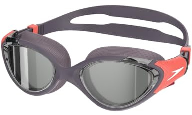 Speedo Women's Biofuse 2.0 Mirror Swimming Goggles | Female Design | Patented Adjust Mechanism | Anti-fog | Anti-leak | Comfort Fit Mask, PURPLE, One Size