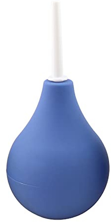 Anal Douche Enema Bulb Vaginal Douche Enema Cleaner for Women’s or Man’s Health -for Water or Coffee Colon Cleansing, Detox and Constipation 7.4oz (Blue, 220ML)