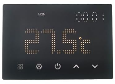 Elektronova Infälld termostat 3-sits programmerbar modul 240V bakgrundsbelyst pekskärm vit färg kompatibel på 503 media
