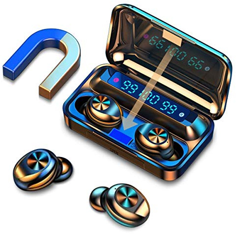 Kopfhörer In-Ear Headset Ohrhörer kompatibel mit Realme 11 GT3 Narzo 60 C53 N53 Bluetooth 5.1 LED Anzeige Wireless Kabellos