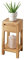 möbelando Beistelltisch >KM-0660< in braun aus Wildeiche massiv geölt - 30x60x30cm (BxHxT)