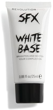 Revolution Beauty Creator SFX Fondotinta opaco con base bianca, Effetti speciali Trucco per costumi viso e corpo di Halloween