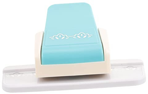 KONTONTY Prägegerät Locher zum Basteln süßer Locher aus Papier kinder bastelset basteln für kinder scrabook Büroklammern Kinder Sammelalbum Bastellocher locher selber machen Legierung Weiß