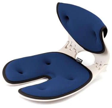 Ori-Back Ergo Sitzauflage tragbar faltbar Sitz- und Lendenkissen (Blau)