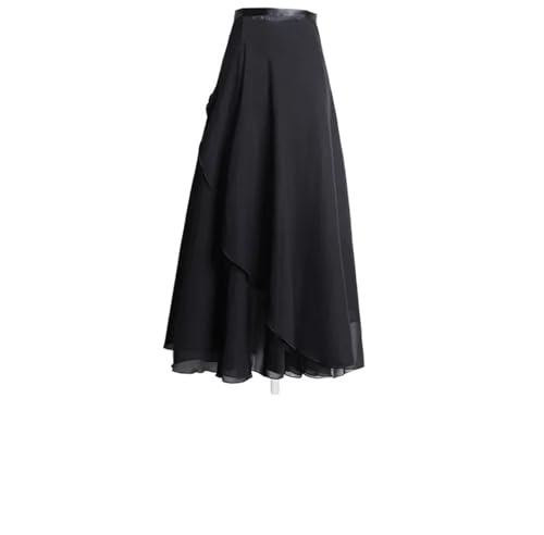 MMYUAK Chiffong danskjolar chiffong balett tutu danskjol dans skate wrap scarf gymnastik ballerina lång balettkjol kvinnor balettdans klänning för flickor kvinnor