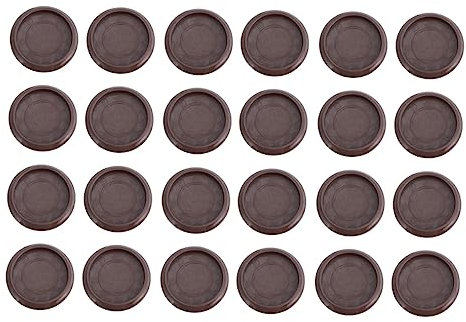 DIYEAH 24pièces Butées De roulettes pour Meubles Butées De Lit Antidérapantes Protègent Sol