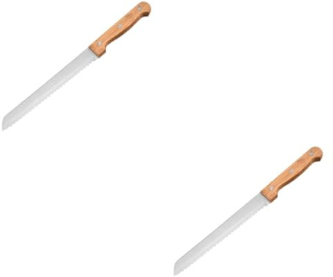 Ciieeo 2 Pezzi Taglierina per Torte Acciaio Inossidabile con Ergonomico Utensile per Affettare Torte Pane e Dolci Facile da e Riporre Design e da Usare