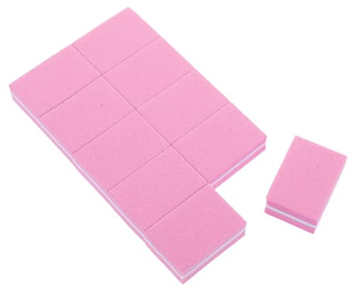 VILLFUL 50 piezas Bloques de Pulido para Uñas Naturales y Acrílicas Esponjas de Pulidor Doble Cara para Manicura y Pedicura Profesional Resistentes y Fáciles de Usar para Salón y Uso