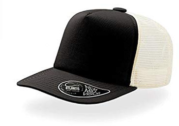 Atlantis Record Mid Visor 5 Panel Trucker Cap - Red - OS
