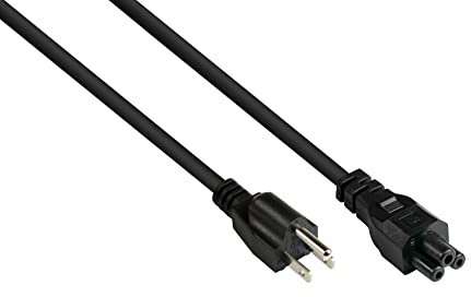 Good Connections P4505-S018 - Cable de alimentación (1,8 m, Conector Tipo B (NEMA 5-15P) a C5 (Recto) para Ordenador portátil, Color Negro