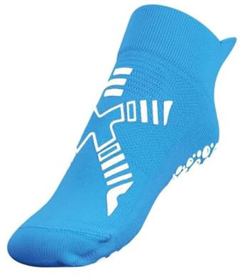 R-evenge Kids Pool Schwimm-Socke mit Anti Rutsch Sohle für mehr Sicherheit am Beckenrand Aqua-Socke Bade-Schuhe Kinder Mädchen-Schwimm-Socke Jungen-Schwimm Socke Anti-Rutsch (Azzuro/Weiß, 20/24 EU)