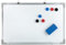 Idena 10414 - Whiteboard mit Alurahmen, ca. 40 x 60 cm groß, inklusive 6 Magnete und Schwamm, zur Wandmontage geeignet, ideal für Büro und zu Hause, ohne Maker