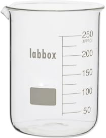 Laboratorieglasmugg med pip, (Boro 3,3). Mätkopp (250 ml, 1)
