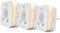 smrter LED-Nachtlicht mit Bewegungsmelder und Steckdose, 2x USB 2.4A, Auto/Ein/Aus Schalter, automatischer Lichtsensor, GS (geprüfte Sicherheit) (3 Stk)