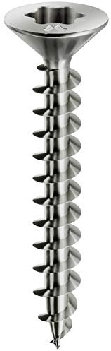 Mustad: 200 Viti Panelvit®, Testa Svasata Piana, 4.5x50 mm, Zincate Chromiting®, Lubrificate Lubex®.