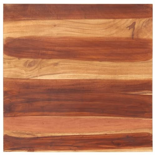 vidaXL Sheesham-Holz Massiv Tischplatte Massivholzplatte Holzplatte Ersatztischplatte Holz Platte für Esstisch Palisander 25-27mm 70x70cm