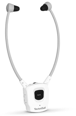 TechniSat STEREOMAN ISI 3 - Kopfhörer (Zweithörer, kabelloser Stereo-Funkkopfhörer inkl. Akku, ohne Transmitter, nur passend zum STEREOMAN ISI 3) weiß