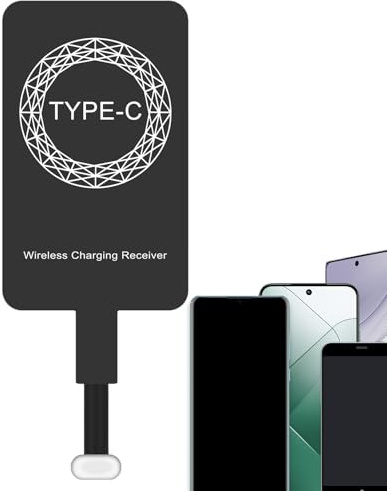 Receptor de carga inalámbrica tipo C, chip adaptador tipo C, enchufe ultrafino, conector USB rápido eficaz para carga rápida de teléfono móvil, dispositivo inteligente, accesorio convertidor