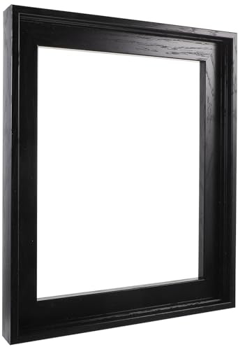 RUNROTOO Marco Flotante para Lienzos L Forma 25x30 Cm Marco para Pintura en Lienzo de Material Plástico Resistente para Sala y Dormitorio para Impresiones