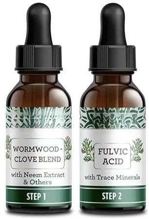 Gut Cleanse 2 Step， Diet för att hjälpa till med matsmältningen | Två flaskor örtvätska, för att hjälpa till med matsmältningen, Lindring av förstoppning, Tarmhälsostöd.