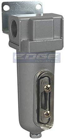 Sécheur déshydratant à air comprimé robuste de qualité industrielle pour compresseurs d'air comprimé, avec bol en métal, verre de visée, support mural et 2 sacs de perles déshydratantes (1,27 cm NPT)