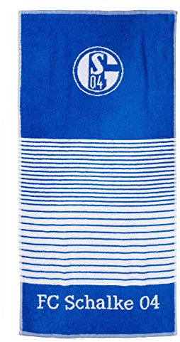 FC Schalke 04 Frottier Streifen königsblau (70 x 140 cm)