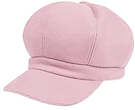 kosopse Accessoires Femme Hiver Chaud Mode Laine Béret Peintre Dome Chapeau Béret Femme Léopard, Rose, taille unique