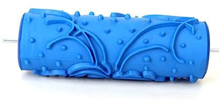 Tofficu DIY Wall Decoration Paint Roller Textured Roller Empaistic Floral Pattern Grain for Home Wall Decoration