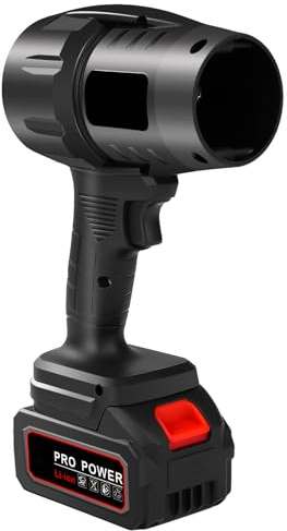 1 050 W trådlös turbofläkt – handhållen luftfläkt med EU-laddare och batteri, bärbar elektrisk dammblåsare för dammborttagning, torkning, lätt att rengöra