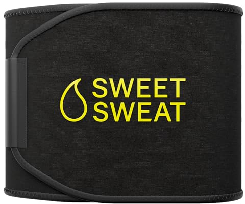 Sports Research Sweet Sweat® Waist Trimmer Small (Yellow Logo)