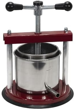 MONDO VIRO Torchietto premitutto per Alimenti in Acciaio Inox - pressa Manuale da 1,5 Litri per Frutta, Verdura, Vino e Salse - utensile da Cucina Robusto e Facile da Usare