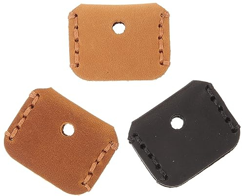 EXCEART Set di 3 Copritasti in Pelle Vintage, Cappucci Protettivi per Chiavi Auto, Design Creativo Fatti a Mano, Originale per Uomo E Donna, Colori Assortiti