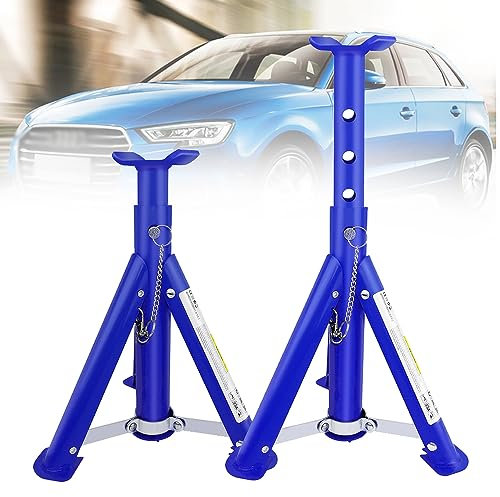 Unterstellböcke, zusammenklappbare Unterstellböcke, 3 Tonnen, robuste Hebebühne für Auto, Transporter, 4x4, Wohnwagen, Garage, Werkstatt, Stützlift 29–41 cm, 1 Paar