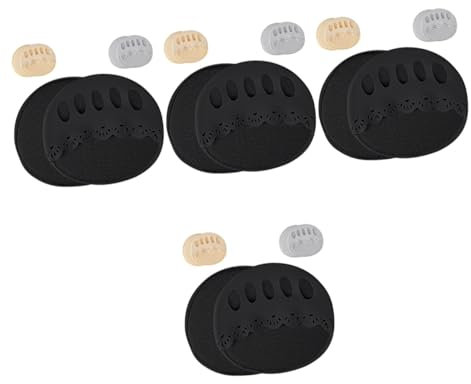 Healeved 12pairs Invisible Toe Pads for Women Half Socks Non-Slip Palm Ladies Knee High Socks for High Heels