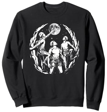 Kids Rock Climbing Gear Moon Rock Wall Climber Wall Climb Sweatshirt