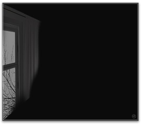 ®timalo Herdabdeckplatte einteilig | 60 x 52 cm Pure Black, Schwarz | einfarbig uni | 4mm ESG-Glas Ceranfeldabdeckung, Glasplatte, Schneidebrett, Abdeckplatte, Herd, Induktion