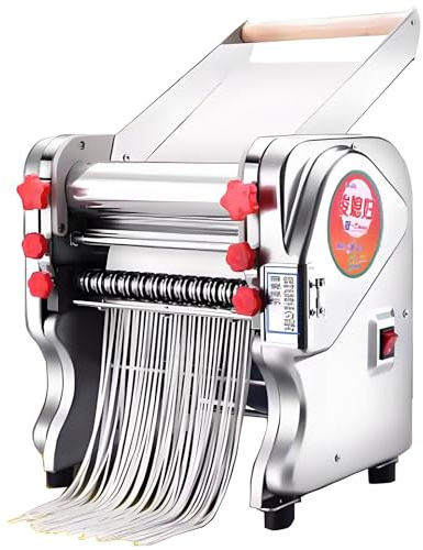 550W Laminadora Rodillo Masa Comercial Máquina Eléctrica Rodillo Masa,Automáticamenteadecuada Equipos Para Hacer Fideos,Pizza,Pan Y Pasta FKM160