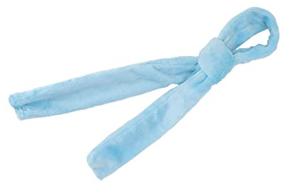 Generic Curling Pannband Set med Heatless Lockar för Kvinnor Halkfritt Tie Pannband för Hem eller Resor (Blå)