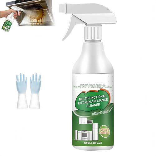 Detergente Schiumogeno Multiuso, Spray per Elettrodomestici da Cucina, Formula Versatile, Potente e a Enzimi Naturali per la Casa, Forni, Piani Cottura e Cappe, 100 ml (1Pezzo)