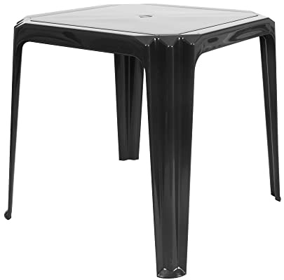 CREVICOSTA QUALITY MARK MARCAS DE CALIDAD - Viana - Mesa Monoblock de Resina. 72 x 75 x 75 cm (Antracita)