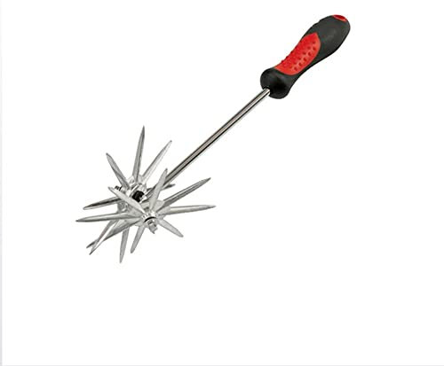 Hand-Held Garden Cultivator, Garden Tumbler, Garden Rotary Tiller, Chrome Gardeningrake,Manual Ripper,Gbrolling Tiller