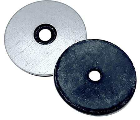 DOJA Barcelona | Rondelle di tenuta | P16 | Acciaio zincato | Confezione 100 | Rondelle per Viti, Rondella in Neoprene | Ampio utilizzo: elettrodomestici, macchinari industriali, edilizia