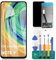 Für Xiaomi Redmi Note 9 Bildschirm Ersatz Für Redmi Note 9 LCD Display Für Redmi Note 10X 4G Touchscreen Für Redmi 10X 4G Digitizer Montage M2003J15SG Reparatur Kits (Schwarz)