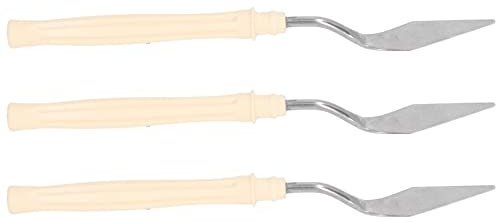 Coltello da Pittore, 3 Pezzi Coltelli da Pittura Multiuso Appesi in Acciaio Inossidabile Lama in Acciaio Manico in Plastica Strumenti per Olio Multifunzione per Wat o Trucco per