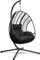 Swoods XXL Hängesessel mit Gestell - Hängesessel Für Indoor und Outdoor - Inkl. Kissen und Schutzhülle- Egg Chair - bis 150kg (Black)