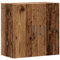 vidaXL Wall Cabinet - Old Wood/Brown Engineered Wood - Floating Storage 60x31x60 cm - Living Room/Dining Room Decor