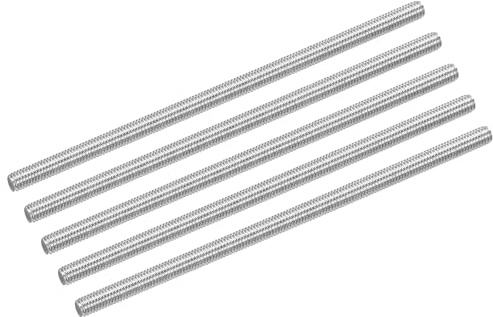 QUARKZMAN 15 Piezas Varilla Roscada M4 X 100mm Totalmente Roscada 304 Acero Inoxidable Roscas A La Derecha Barra De Espárragos Para Anclajes Tornillos Abrazaderas Colgadores Y U-Tornillos