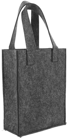 GRIRIW Bolsa de fieltro para botellas de vino, bolsa de transporte ligera y compacta para botellas de vino para fiestas y viajes, protección para diferentes tamaños de botellas, resistente y
