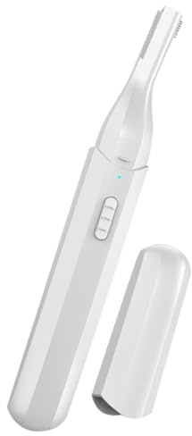 Alipis Elektrischer Augenbrauenentferner und USB Augenbrauenrasierer aus Abs in Weiß Schmerzloses Trimmen und Entfernen von Gesichtshaaren Geeignet für Damen und Herren zur Beauty Pflege