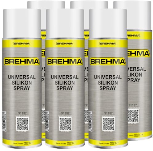 6x BREHMA Universal Silikonspray 400ml Schmiermittel Schmierstoff Siliconespray